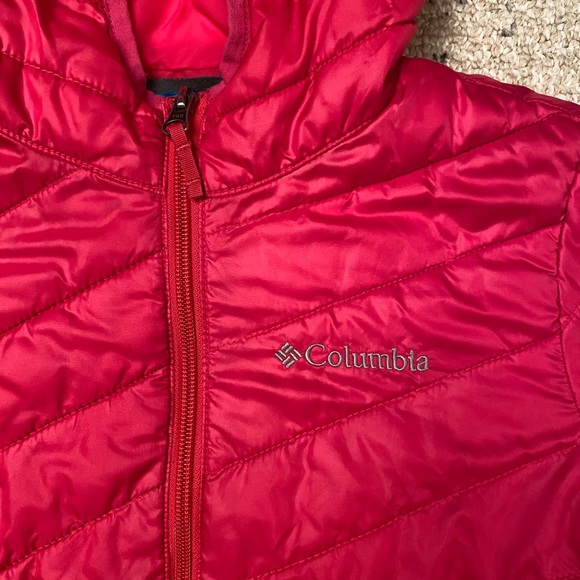 Pink Columbia Puffer Hooded Jacket Size s - Picture 2 of 5